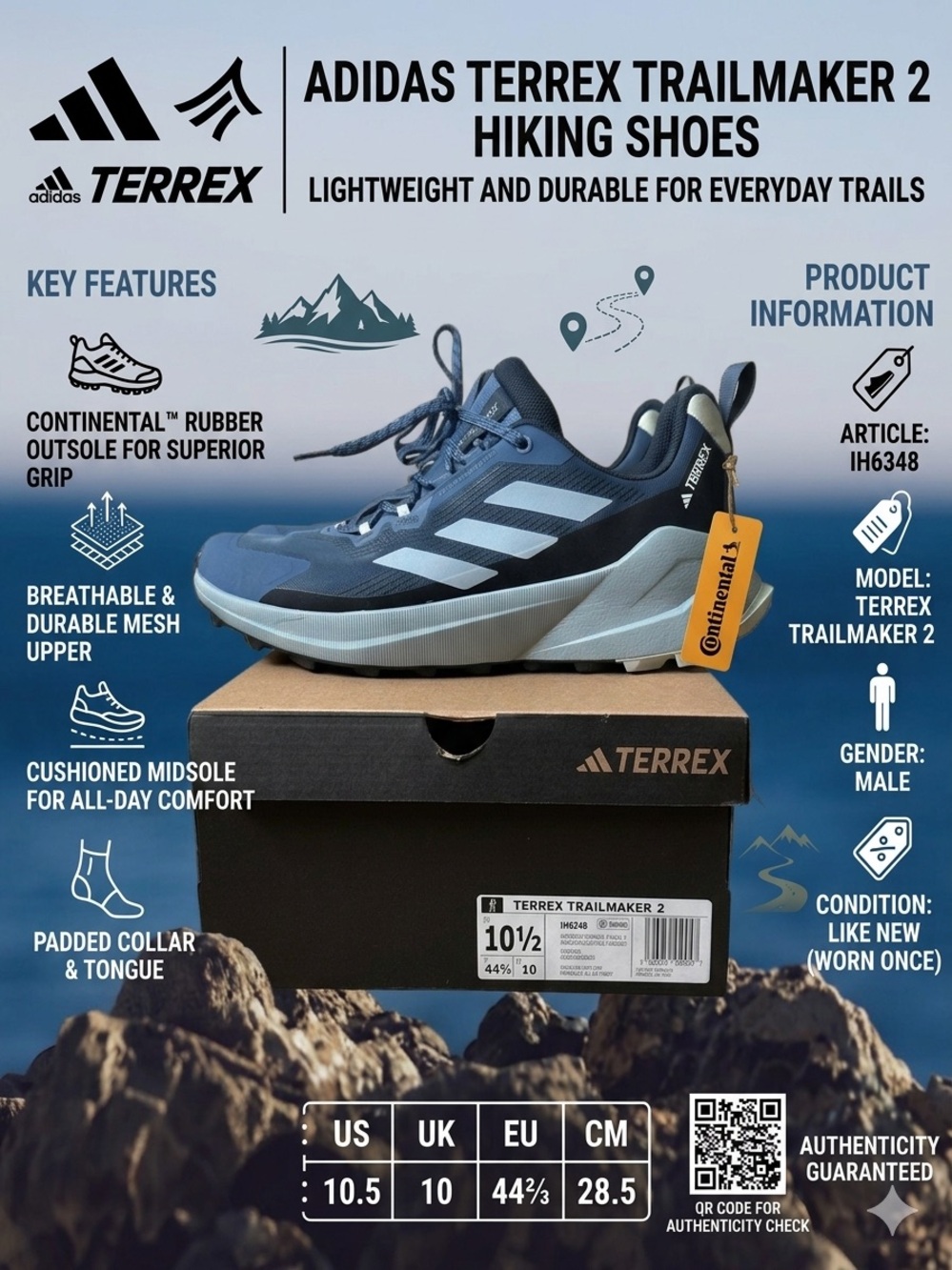 Like New adidas Terrex Trailmaker 2 — Size 10.5 US (Open to Trade for Size 10)